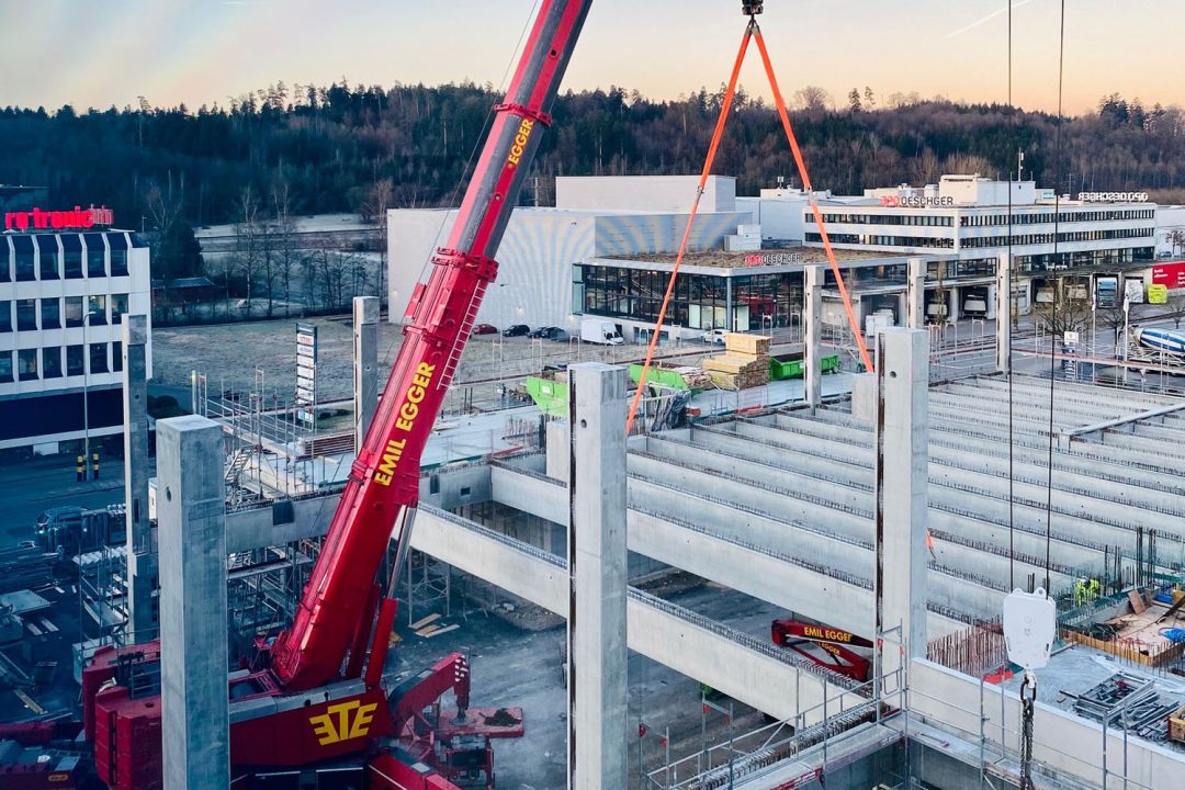Neues EMIL EGGER Logistikcenter in Bassersdorf bei Kloten, Nähe Flughafen