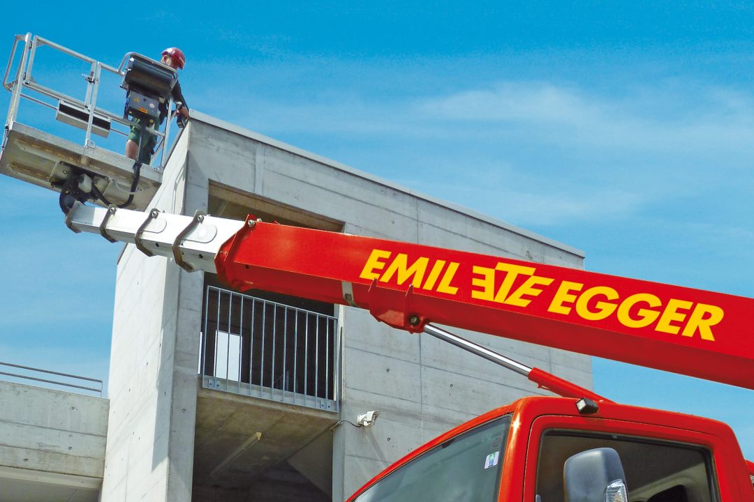 EMIL EGGER Hebebühnen Arbeitsbühnen Vermietung Service Logistik Schweiz